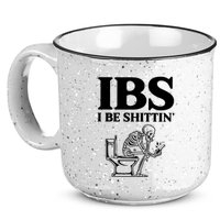 Ibs I Be Shittin Funny Skeleton 15oz Campfire Ceramic Mug