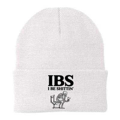 Ibs I Be Shittin Funny Skeleton Knit Cap Winter Beanie