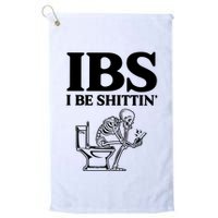 Ibs I Be Shittin Funny Skeleton Golf Towel