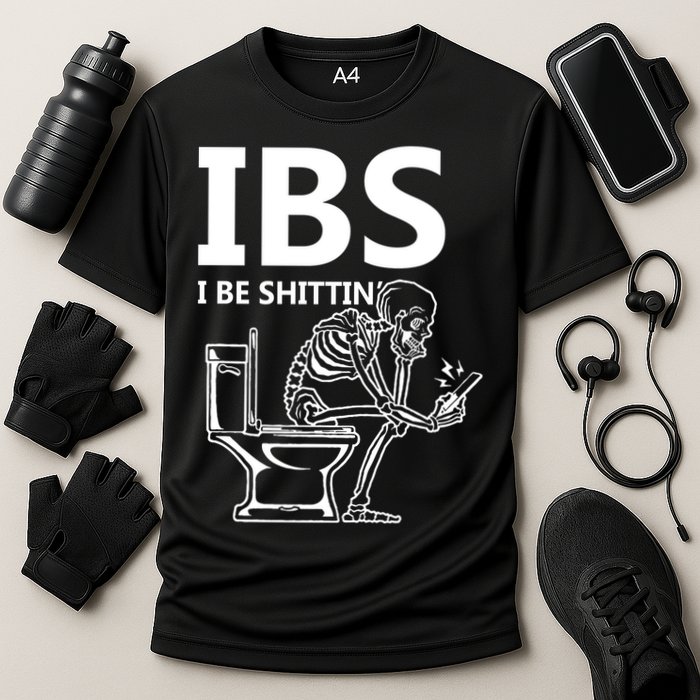 Ibs I Be Shittin Irritable Bowel Syndrome Funny Cooling Performance Crew T-Shirt