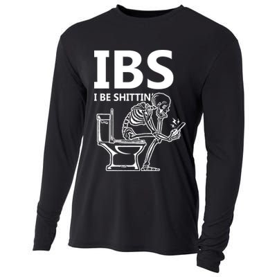 Ibs I Be Shittin Irritable Bowel Syndrome Funny Cooling Performance Long Sleeve Crew