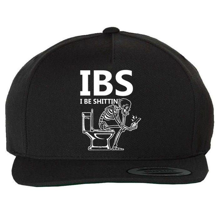 Ibs I Be Shittin Irritable Bowel Syndrome Funny Wool Snapback Cap