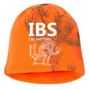 Ibs I Be Shittin Irritable Bowel Syndrome Funny Kati - Camo Knit Beanie