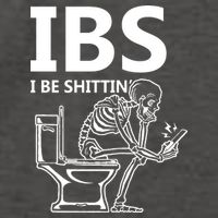 Ibs I Be Shittin Irritable Bowel Syndrome Funny Vector Backpack