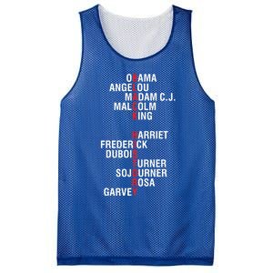 Influential Inspirational Black History Leaders Meaningful Gift Mesh Reversible Basketball Jersey Tank