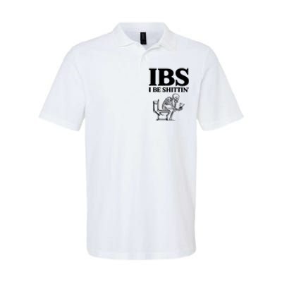 Ibs I Be Shittin Funny Skeleton Softstyle Adult Sport Polo