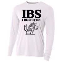 Ibs I Be Shittin Funny Skeleton Cooling Performance Long Sleeve Crew