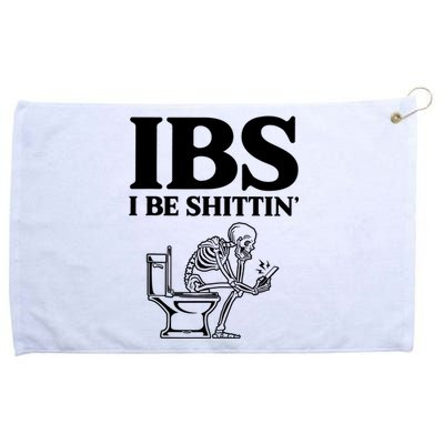 Ibs I Be Shittin Funny Skeleton Grommeted Golf Towel