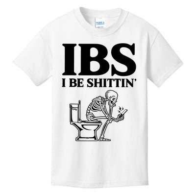 Ibs I Be Shittin Funny Skeleton Kids T-Shirt