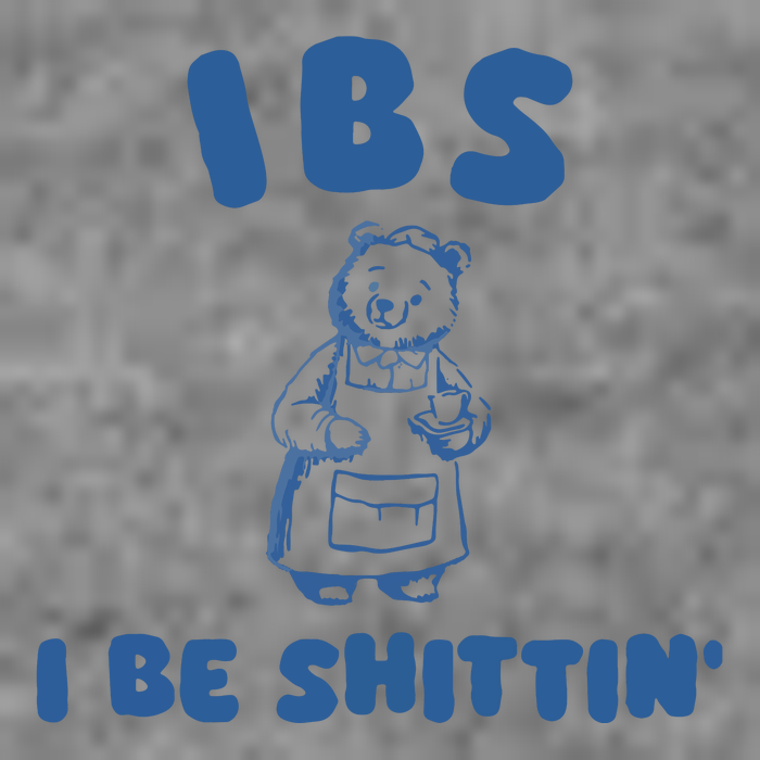 Ibs I Be Shittin Hooded Wearable Blanket