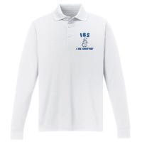 Ibs I Be Shittin Performance Long Sleeve Polo