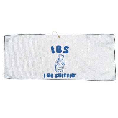 Ibs I Be Shittin Large Microfiber Waffle Golf Towel