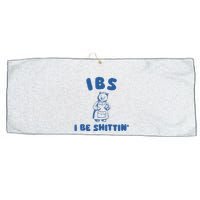 Ibs I Be Shittin Large Microfiber Waffle Golf Towel