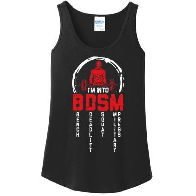 Im Into BDSM Bench Deadlift Squat Military Press Workout Ladies Essential Tank