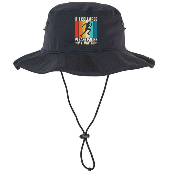 If I Collapse Please Pause My Watch Running Marathon Runner Bucket Hat