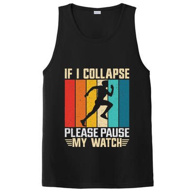 If I Collapse Please Pause My Watch Running Marathon Runner PosiCharge Competitor Tank