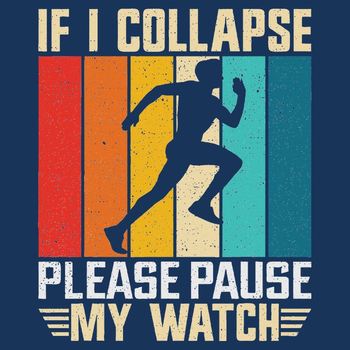 If I Collapse Please Pause My Watch Running Marathon Runner Infant Baby Jersey Bodysuit