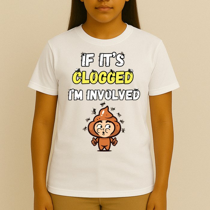 If Its Clogged Im Involved Funny Embarrassing T-Shirt