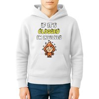 If Its Clogged Im Involved Funny Embarrassing Kids Hoodie