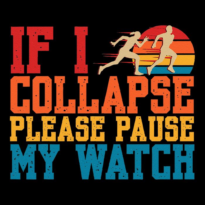 If I Collapse Please Pause My Watch Running Marathon Runner Flat Bill Trucker Hat