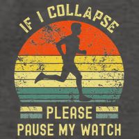 If I Collapse Pause My Watch Running Funny Marathon Vector Backpack