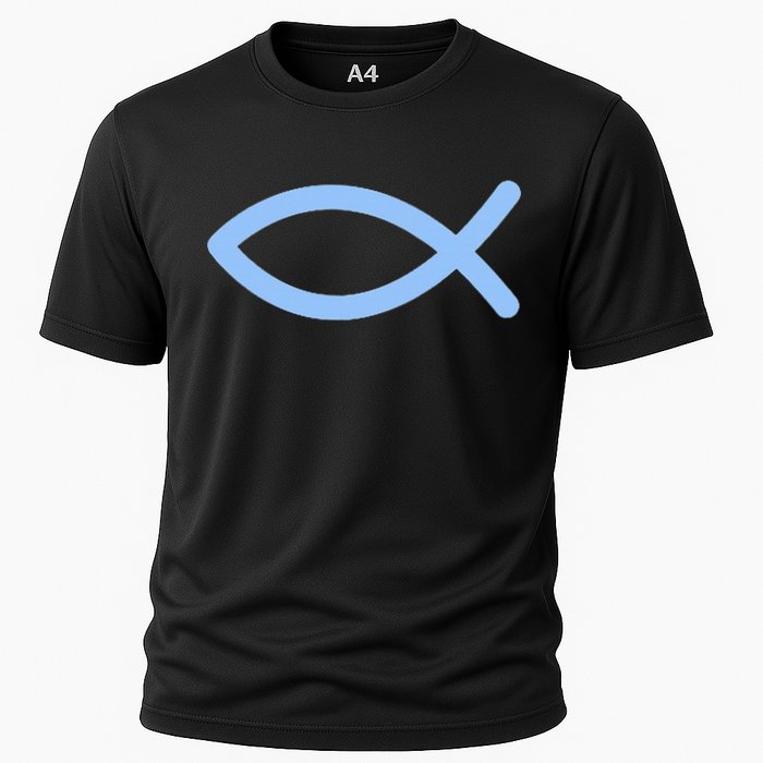 Ichthys Ichthus Christian Symbol Jesus Fish Cooling Performance Crew T-Shirt