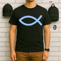 Ichthys Ichthus Christian Symbol Jesus Fish T-Shirt