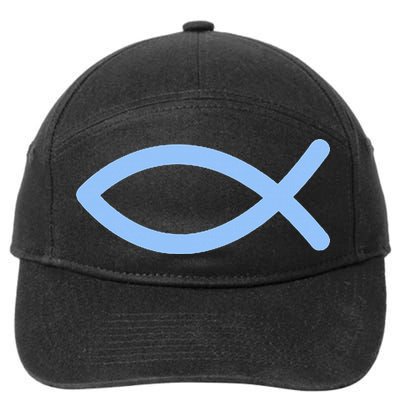 Ichthys Ichthus Christian Symbol Jesus Fish 7-Panel Snapback Hat