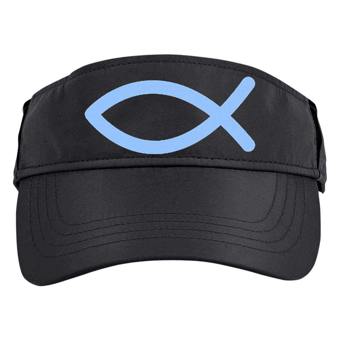 Ichthys Ichthus Christian Symbol Jesus Fish Adult Drive Performance Visor