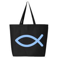 Ichthys Ichthus Christian Symbol Jesus Fish 25L Jumbo Tote
