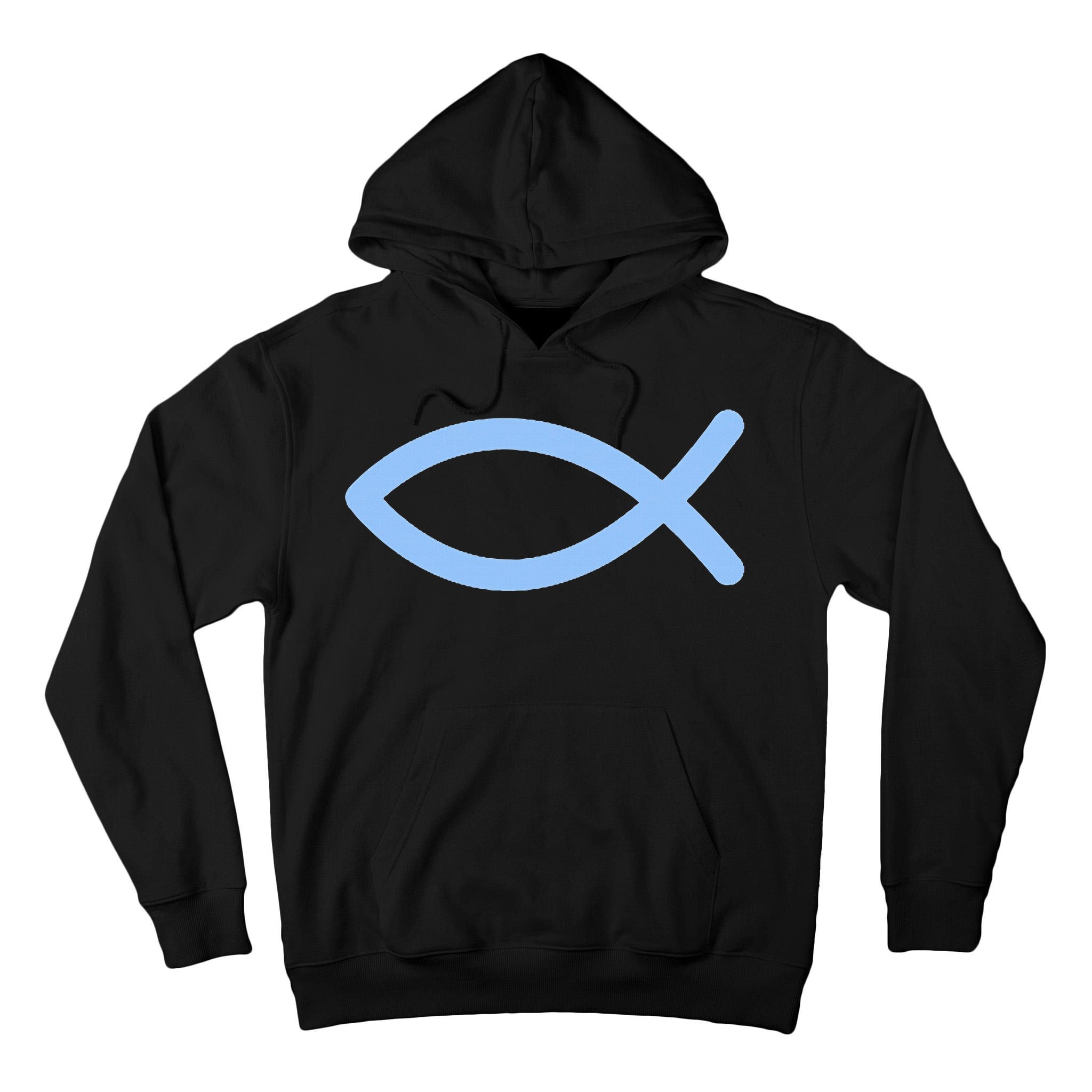 Ichthys Ichthus Christian Symbol Jesus Fish Tall Hoodie
