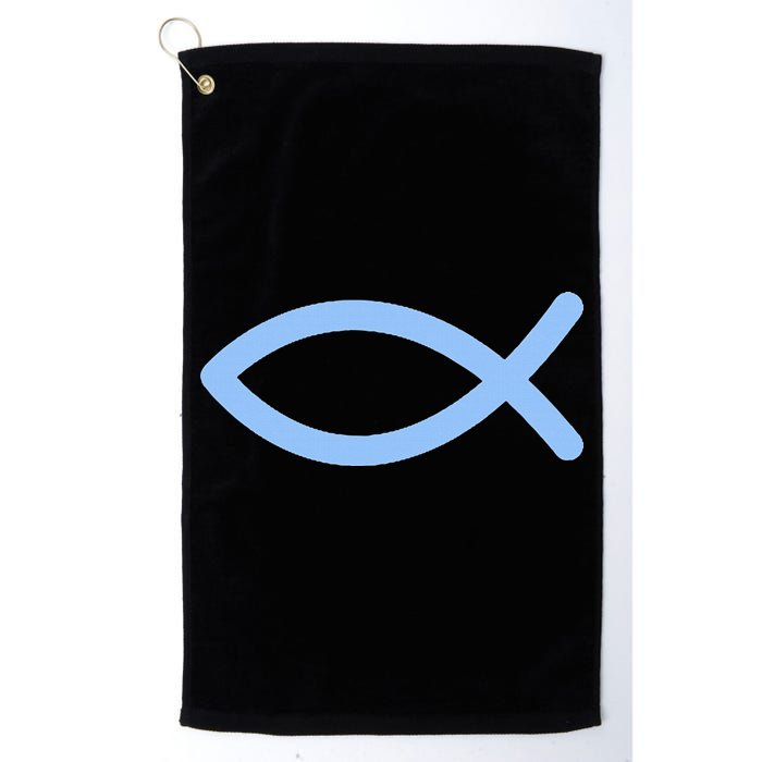 Ichthys Ichthus Christian Symbol Jesus Fish Golf Towel