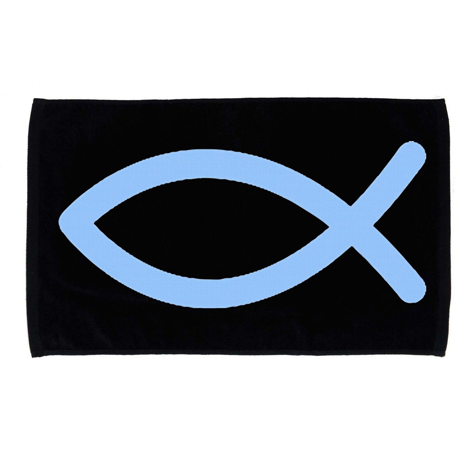Ichthys Ichthus Christian Symbol Jesus Fish Microfiber Hand Towel
