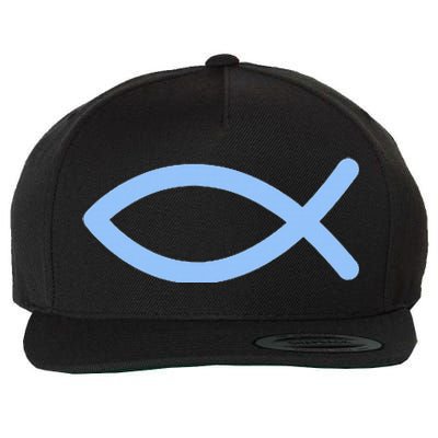 Ichthys Ichthus Christian Symbol Jesus Fish Wool Snapback Cap