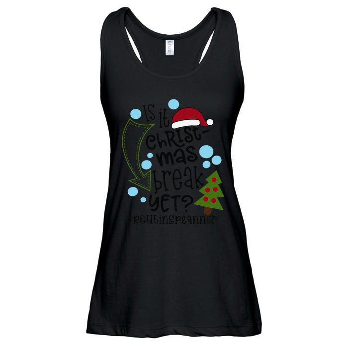 Is It Christmas Break Yet Routing Peanner Ladies Essential Flowy Tank