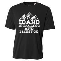 Idaho Is Calling And I Must Go Mountains Cooling Performance Crew T-Shirt