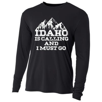 Idaho Is Calling And I Must Go Mountains Cooling Performance Long Sleeve Crew