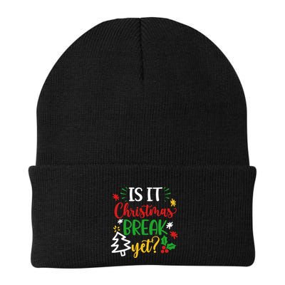 Is It Christmas Break Yet Funny Xmas Holiday Teacher Student Cute Gift Beanie