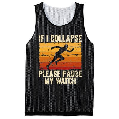 If I collapse Please Pause my Watch Retro Running Mesh Reversible Basketball Jersey Tank