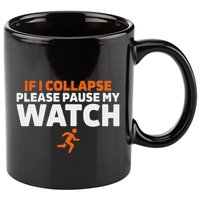 If I Collapse Please Pause My Watch Marathon Runner Running 11oz C Handle Ceramic Mug