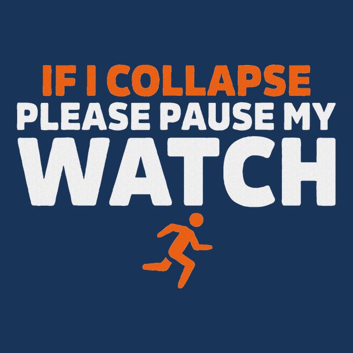 If I Collapse Please Pause My Watch Marathon Runner Running Infant Baby Jersey Bodysuit