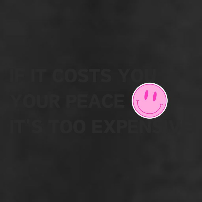 If It Costs You Your Peace ItS Too Expensive 7 Panel Mesh Trucker Snapback Hat