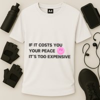 If It Costs You Your Peace ItS Too Expensive Performance Shirt