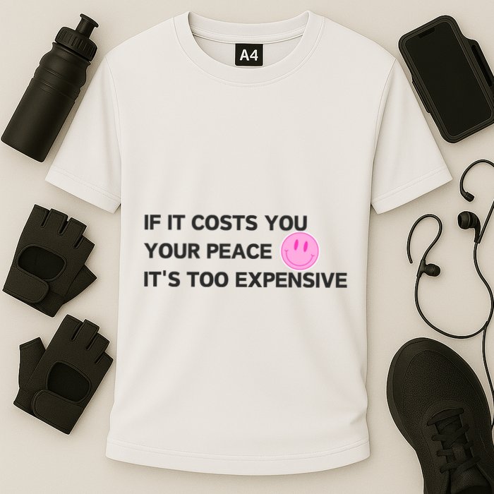 If It Costs You Your Peace ItS Too Expensive Performance Shirt