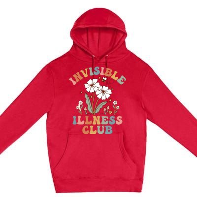 Invisible Illness Club Chronic Illness Disability Awareness Spoonie Premium Pullover Hoodie