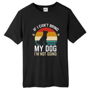 If I Can't Bring My Dog I'm Not Going Funny Dog Owner Tall Fusion ChromaSoft Performance T-Shirt