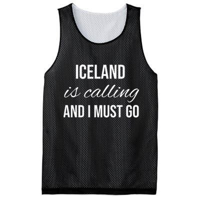 Iceland Is Calling And I Must Go Vacation Roots Iceland Mesh Reversible Basketball Jersey Tank