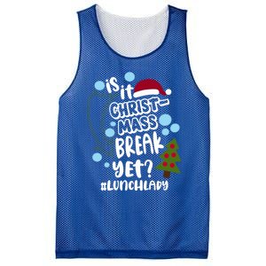 Is It Christmas Break Yet Lunchlady Christmas Lunch Lady Gift Mesh Reversible Basketball Jersey Tank