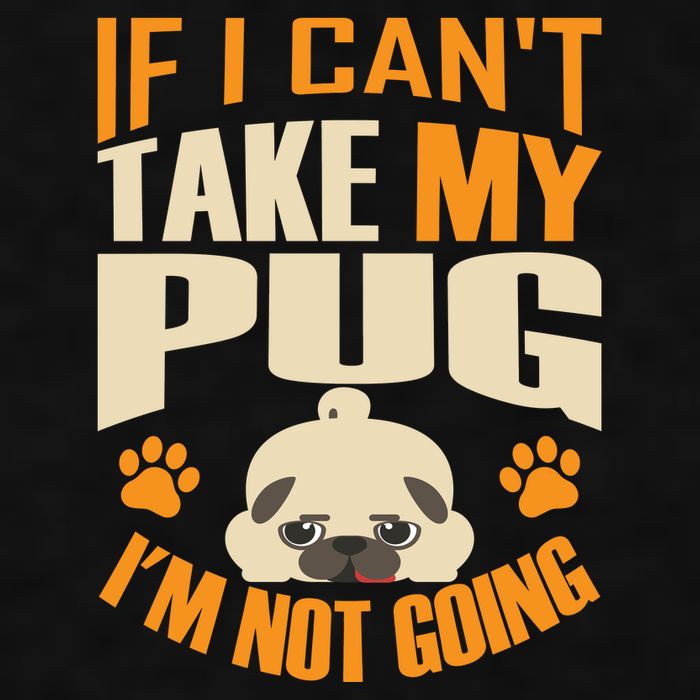 If I Can't Take My Pug I'm Not Going Ladies PosiCharge Tri-Blend Wicking Tank