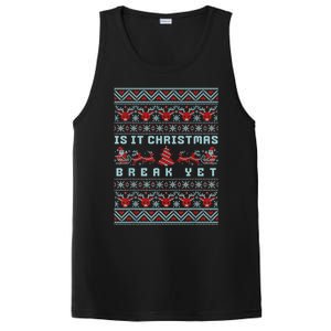 Is It Christmas Break Yet Funny Xmas Teacher And Great Gift PosiCharge Competitor Tank